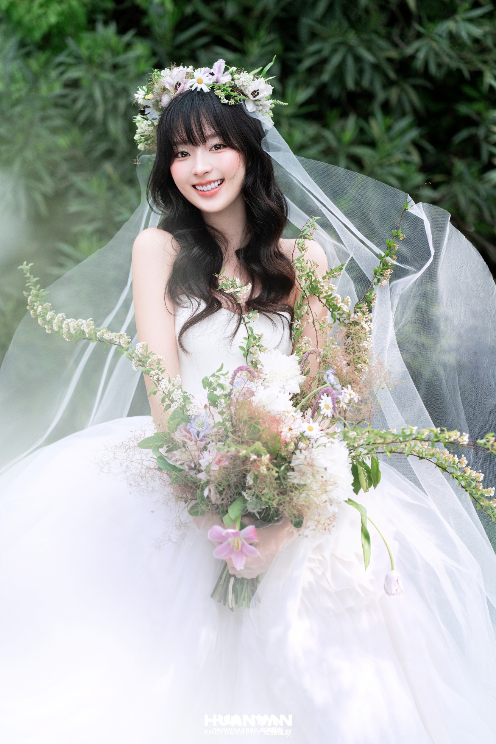 森屿私语：清新自然婚纱照户外自然实拍