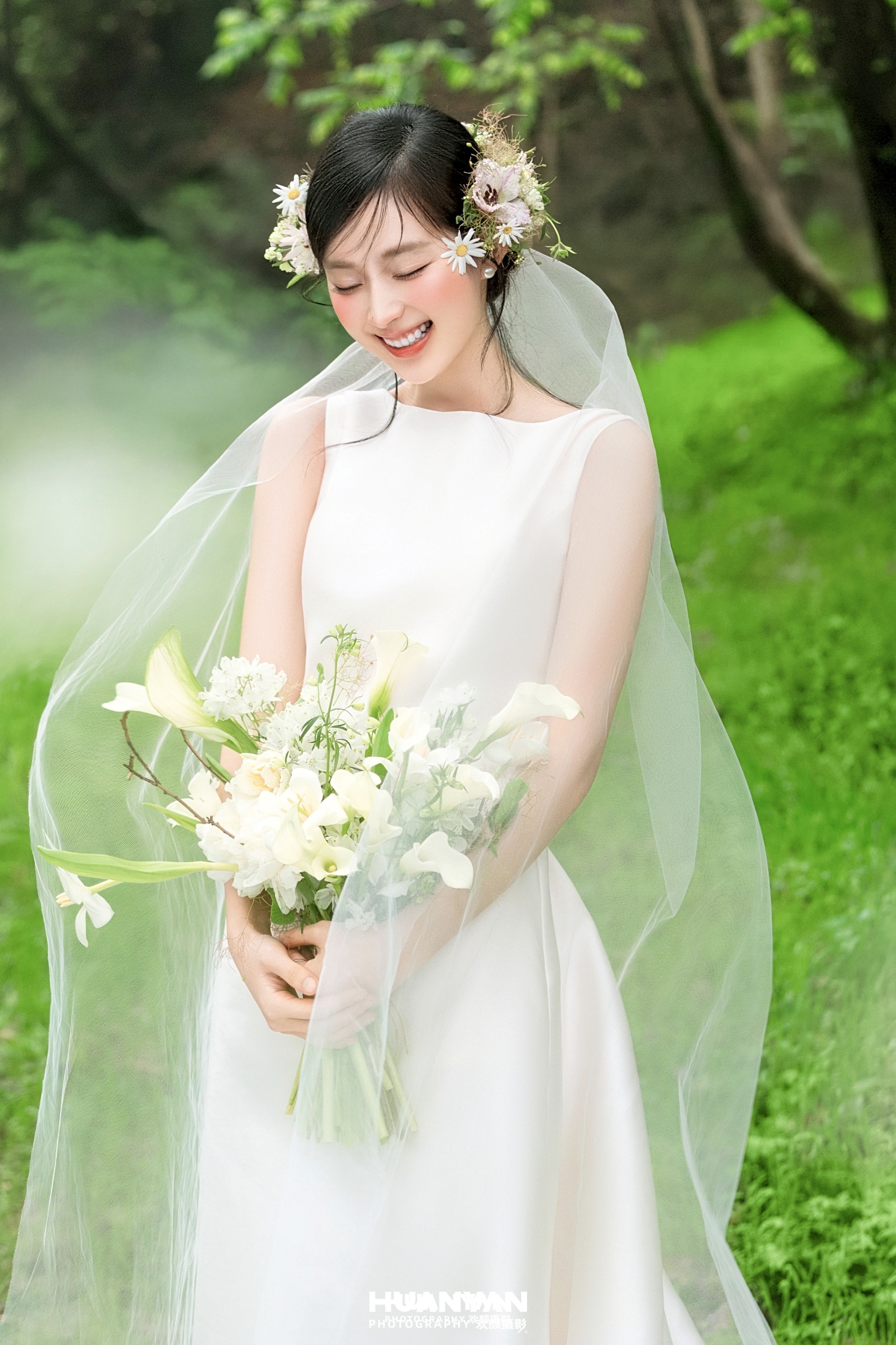 森屿漫光：清新自然婚纱照户外自然实拍