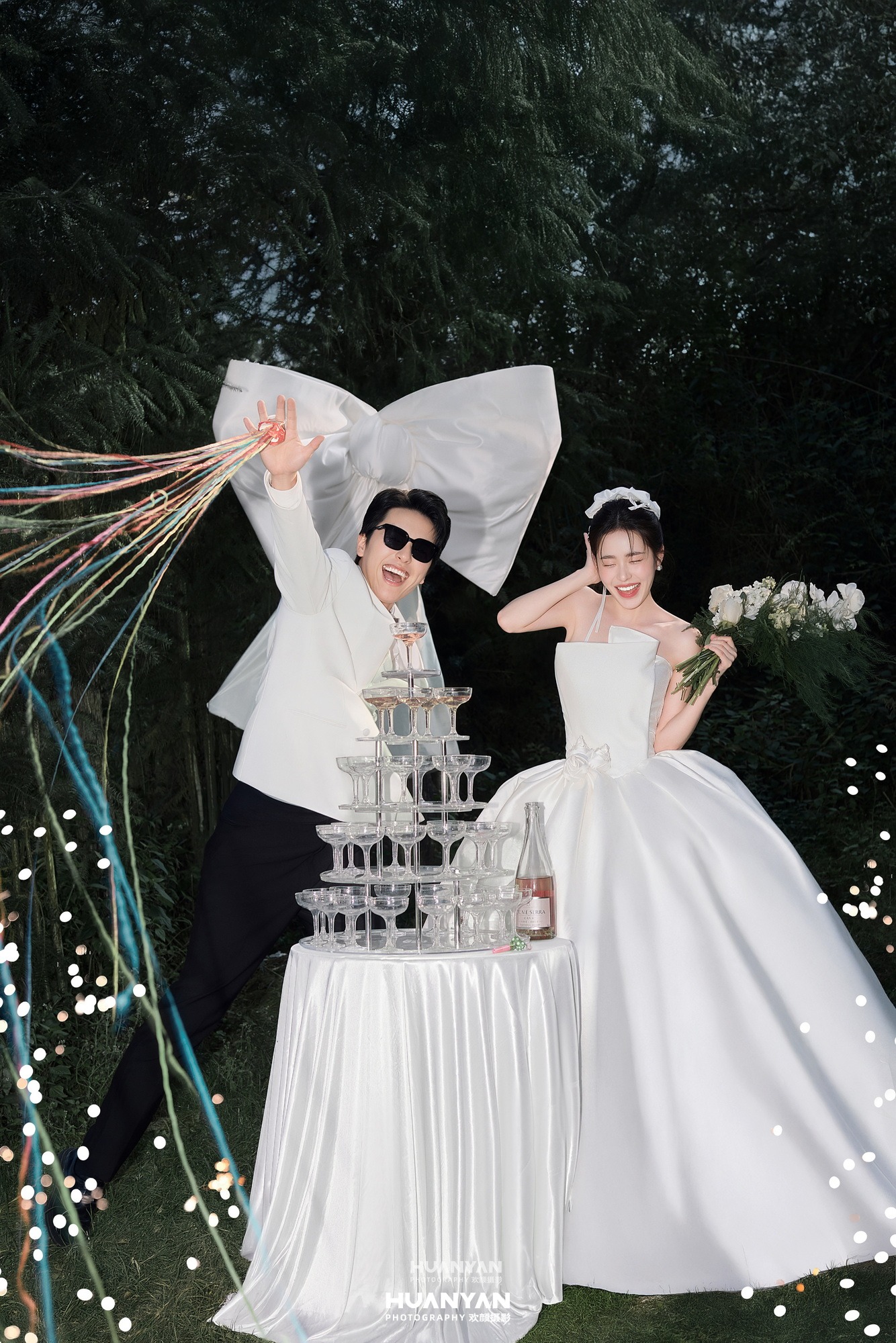 清新自然婚纱照 · 户外自然场景 · 微醺之夜客片