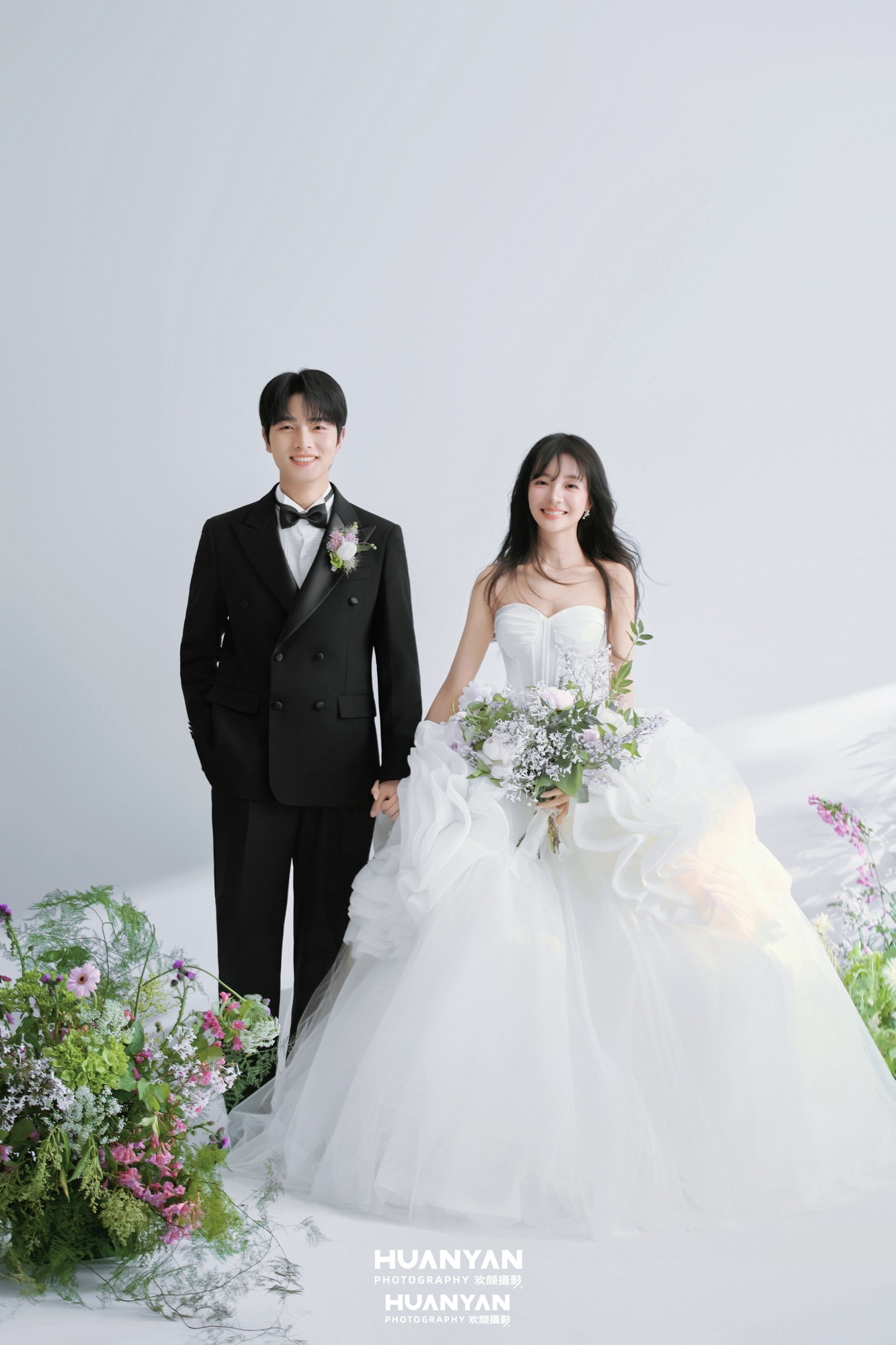 室内影棚浪漫唯美婚纱照实拍（柔光相偎系列）
