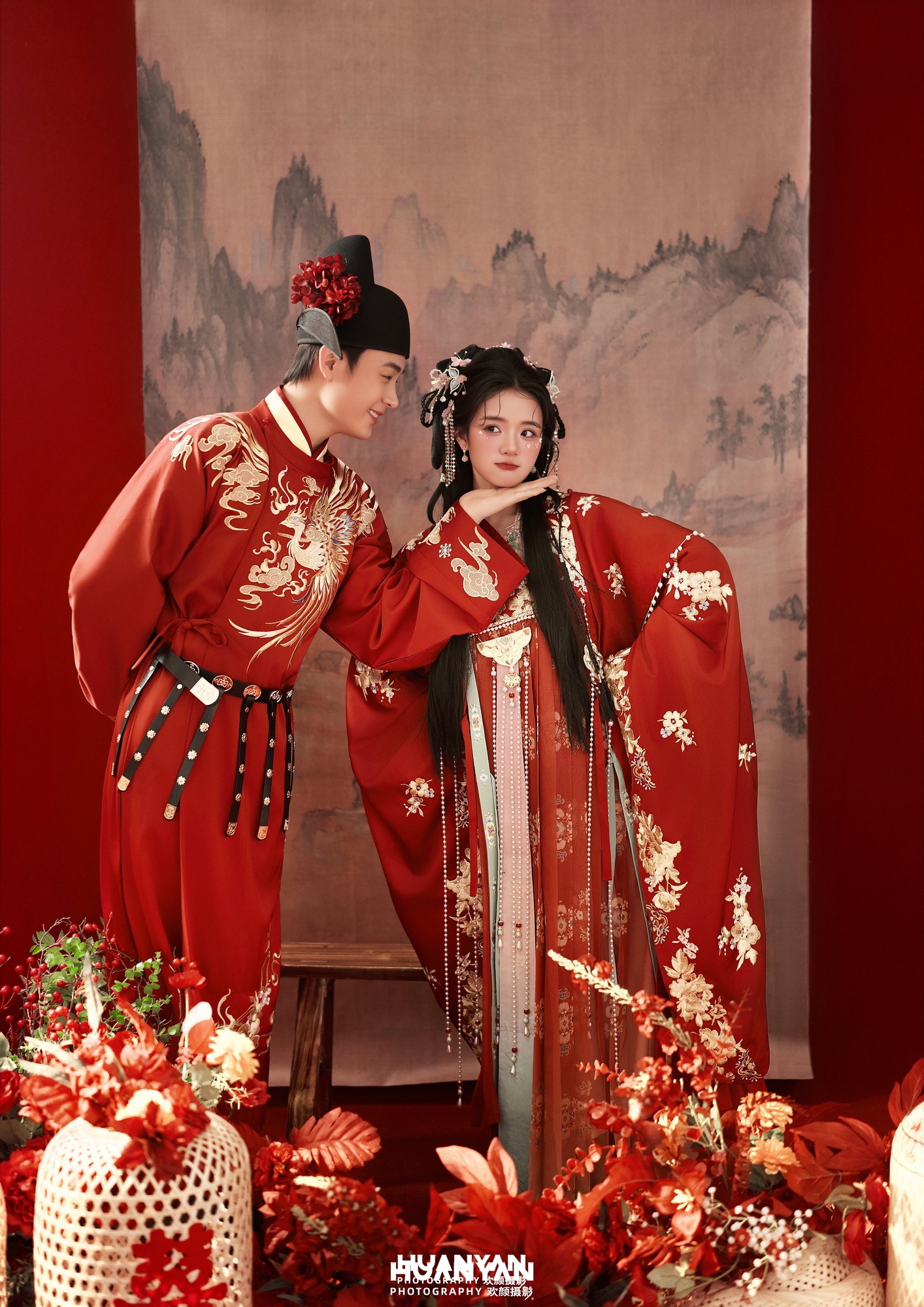 汉服古装婚纱照 · 室内影棚场景 · 拱手良缘客片