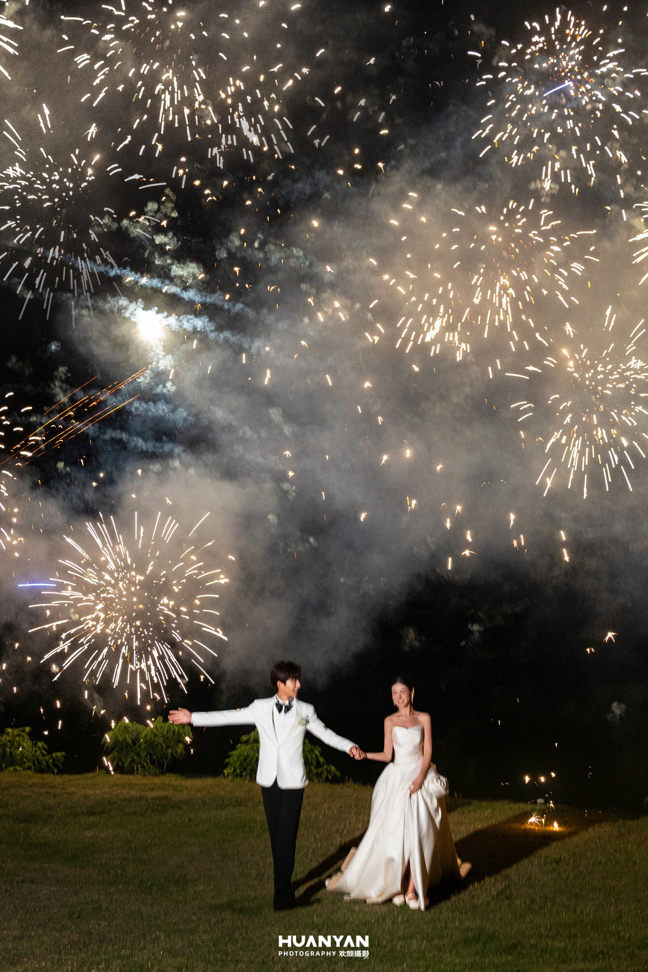 户外自然浪漫唯美婚纱照实拍（烟火予誓系列）