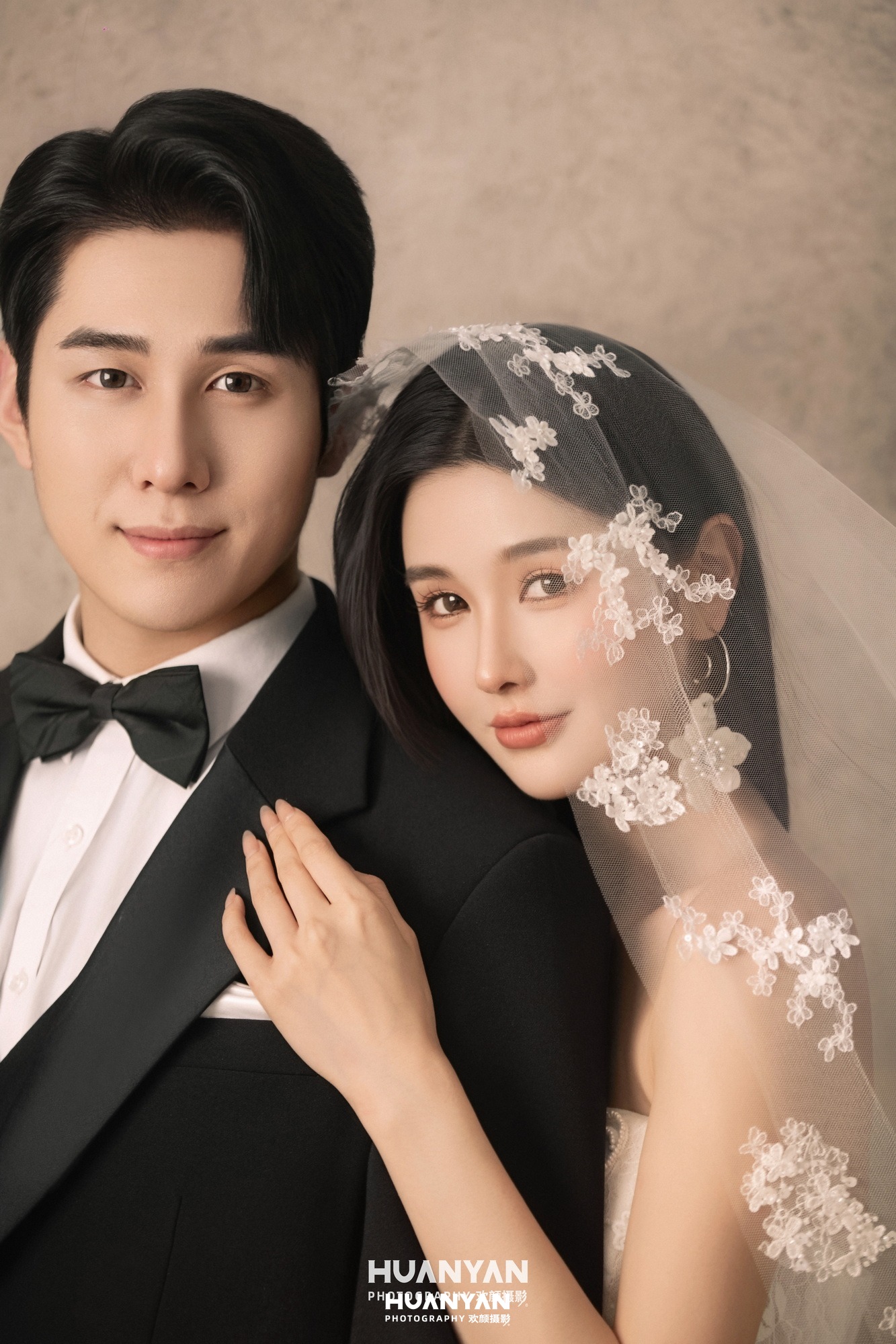 室内影棚韩式温柔婚纱照实拍（花期刚好系列）