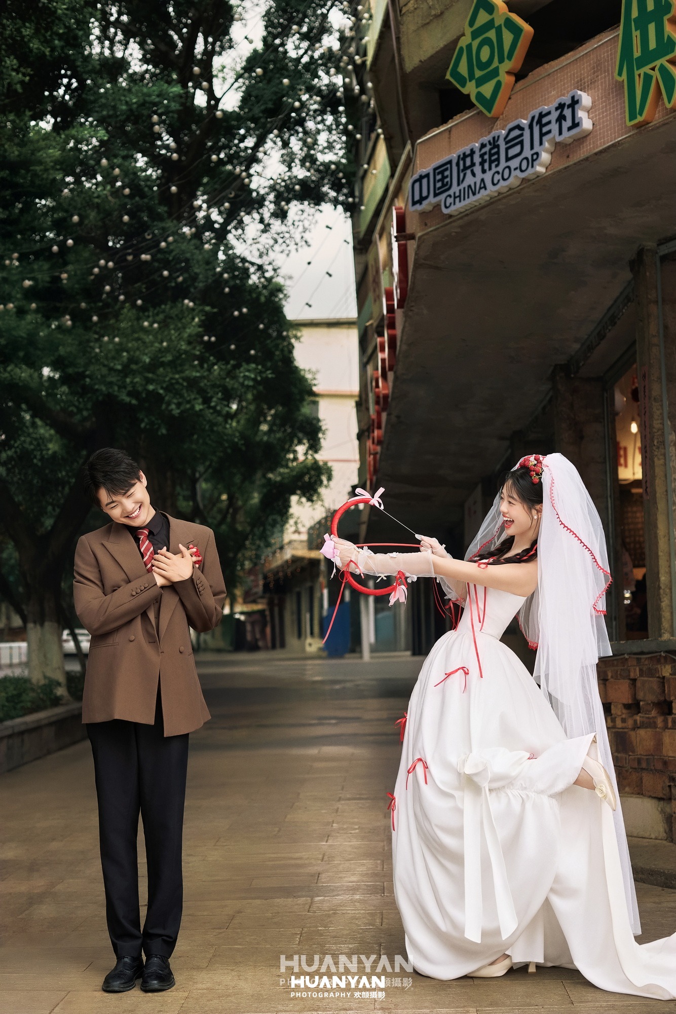 拾光花事：轻复古婚纱照户外自然实拍