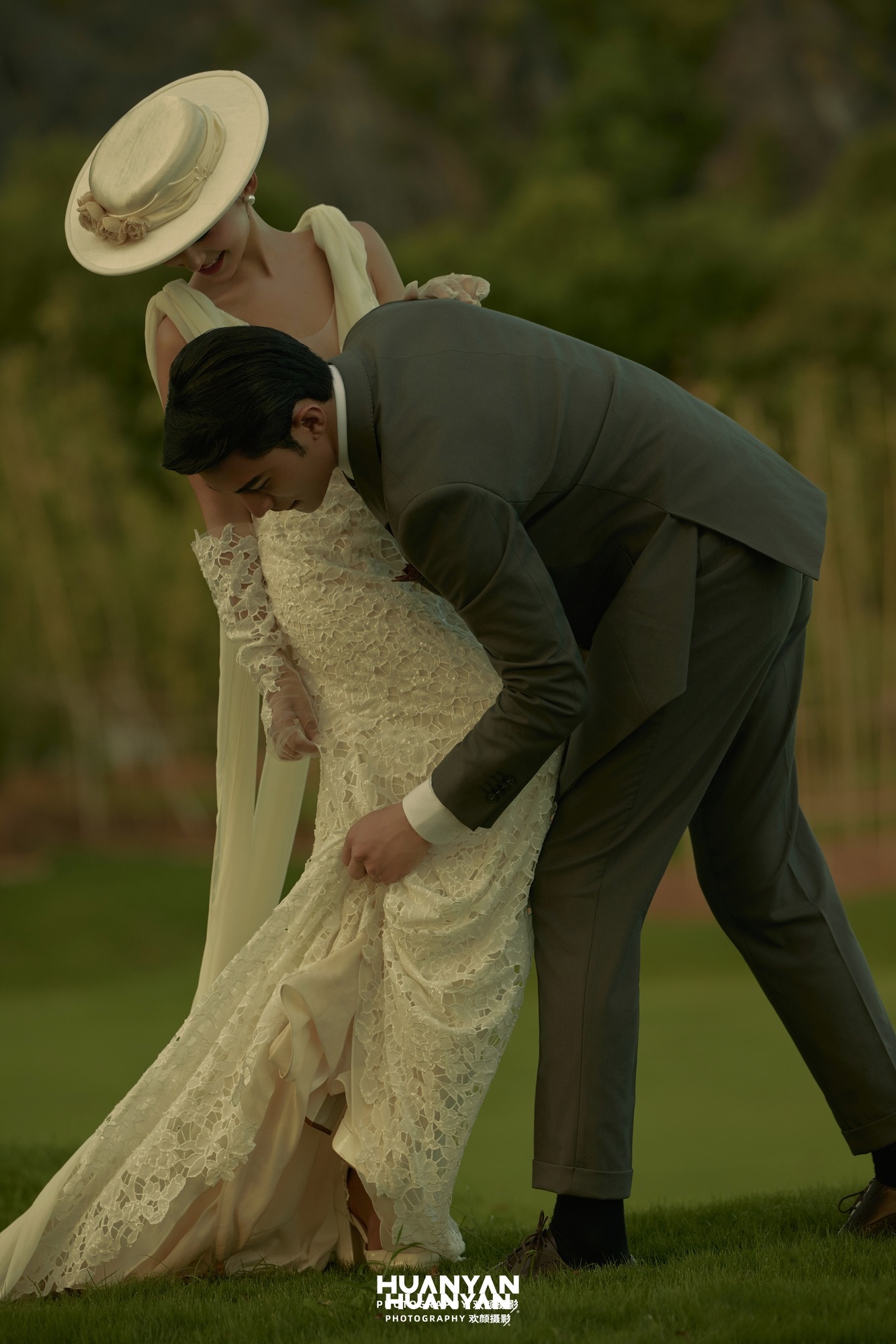 户外自然清新自然婚纱照实拍（青野旧梦系列）